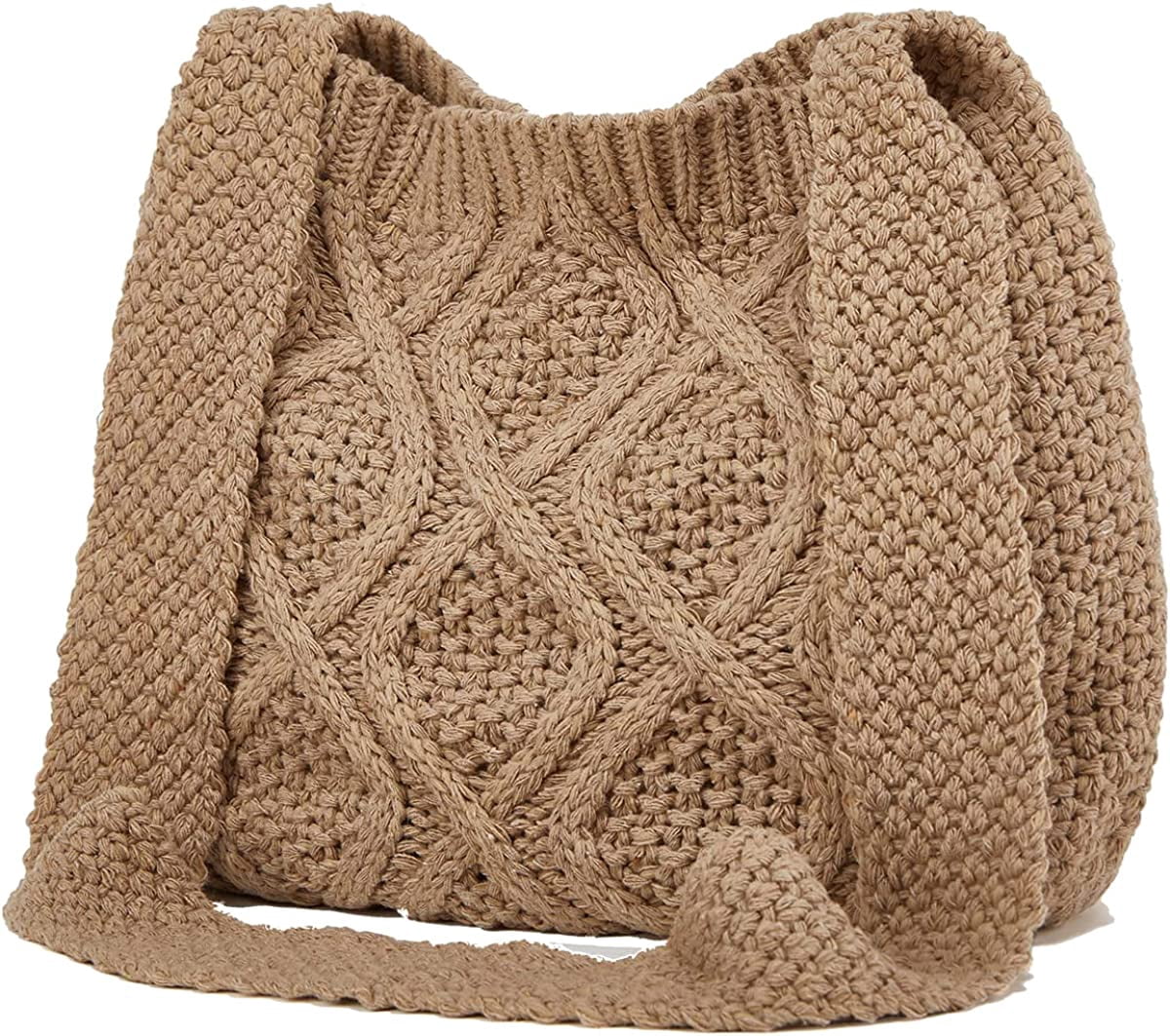 CoCopeaunts Women's Shoulder Handbags Crochet Bags Shoulder Shopping Bag Tote Bag Aesthetic Polyester Tote Cute Tote Bags Daily Use