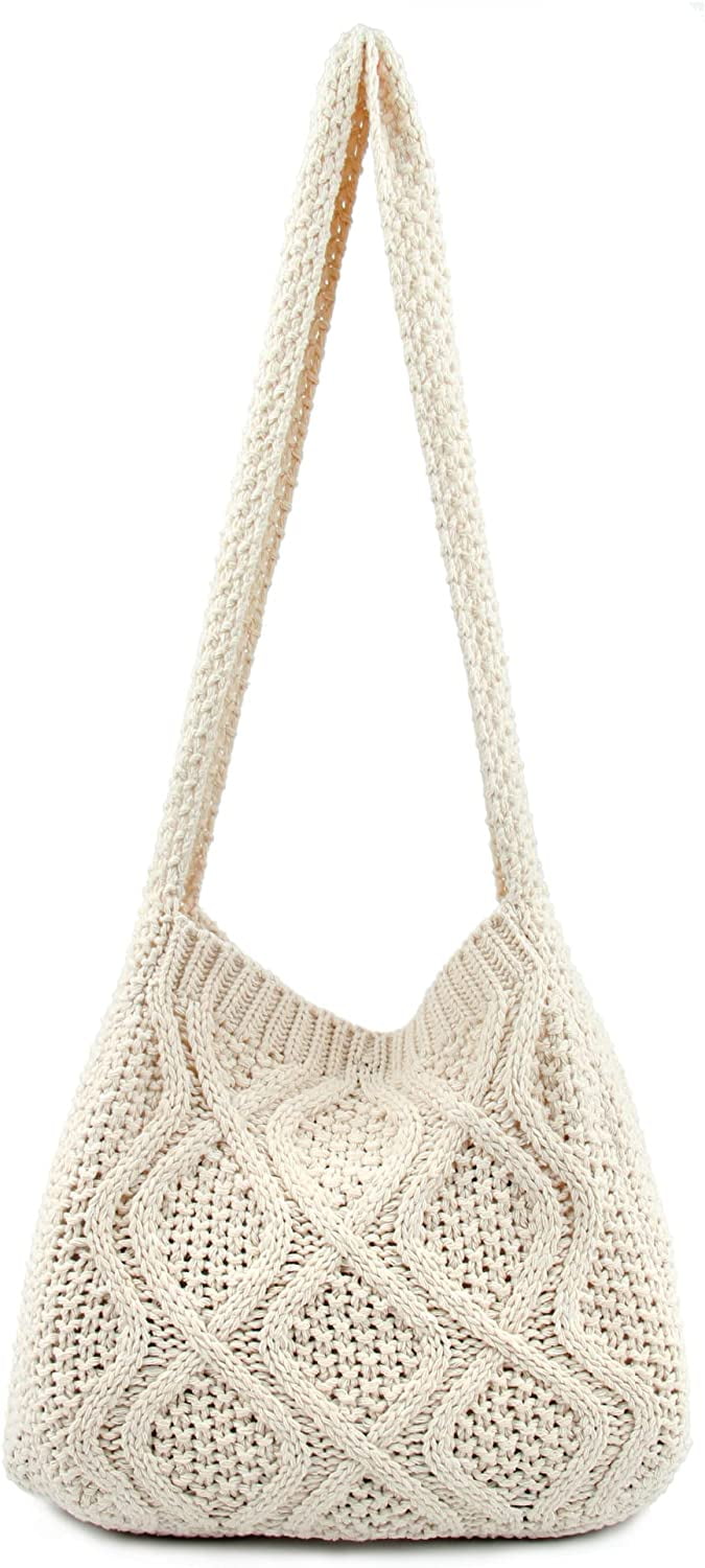CoCopeaunts Women's Shoulder Handbags Crochet Bags Shoulder Shopping Bag tote bag aesthetic canvas tote cute tote bags