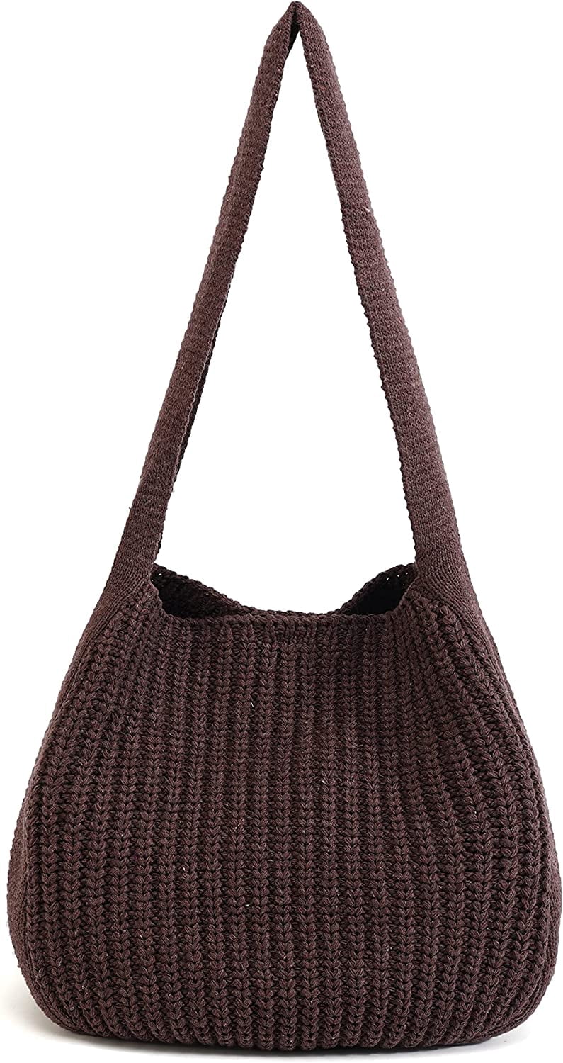 CoCopeaunts Women's Shoulder Handbags Hand crocheted Bags large Shoulder Shopping Bag tote bag aesthetic canvas tote cute tote bags