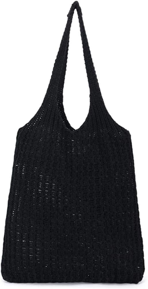 CoCopeaunts Women's Shoulder Handbags Hand crocheted Bags large Shoulder Shopping Bag tote bag aesthetic cute tote bags
