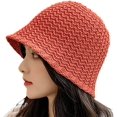 thumbnail image 1 of CoCopeaunts Women's Straw Bucket Hats Beach Sun Hats Straw Fisherman Hats Vacation UV Protection Summer Casual Breathable Hats Vacation, 1 of 8