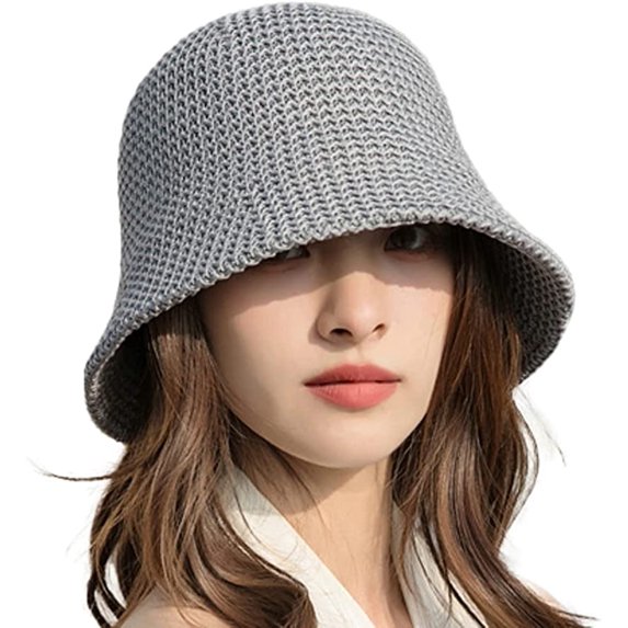 CoCopeaunts Women's Straw Fishermen Hat Beach Stylish Straw Summer Casual UV Protection Breathable Commute Travel Hat Vacation Spring