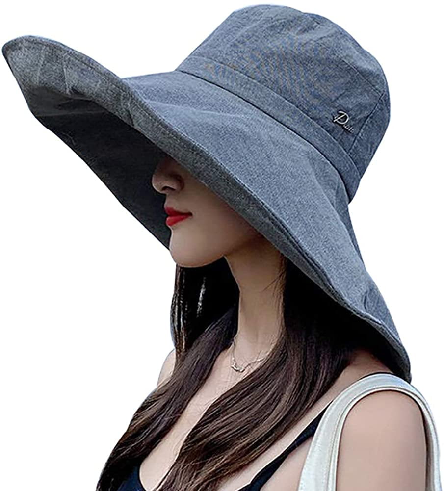CoCopeaunts Women's Sun Hat Packable Reversible Bucket Hat UV Sun ...