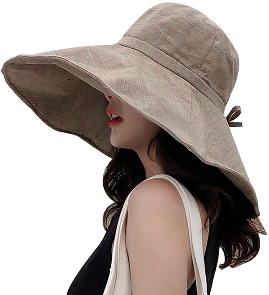 CoCopeaunts Women's Sun Hat Packable Reversible Bucket Hat UV Sun ...
