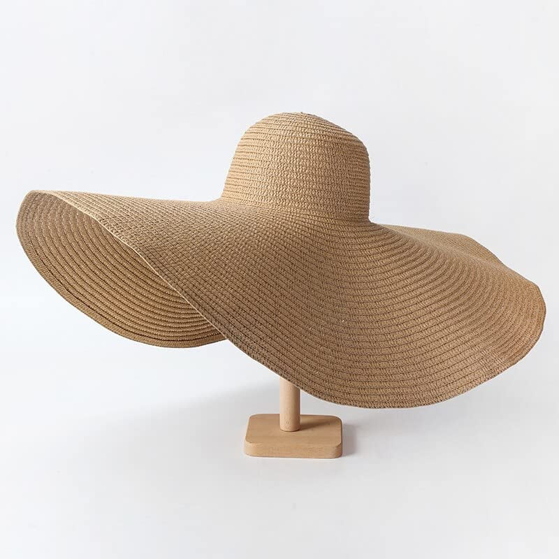 Foldable Oversized Straw Oversized Floppy Straw Hat For Women Anti Sun  Protection, Fashionable And Collapsible Beach Cover From Timelesszeng2,  $32.21