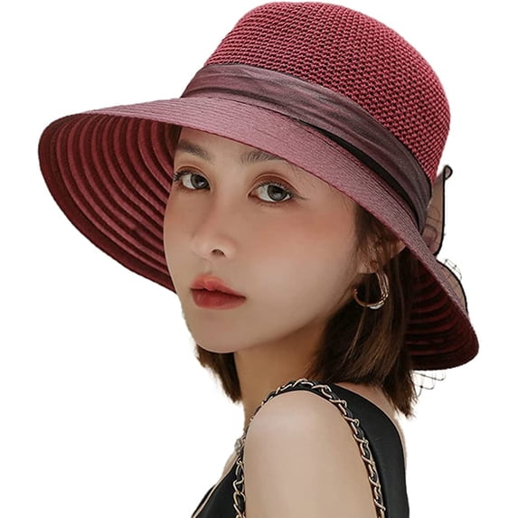 CoCopeaunts Women's Sunhat Fishermen Hat UV Protection Beach Flowers Packable Stylish Wide Brim Breathable Hat f Party Wedding Vacation