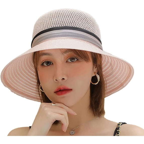 CoCopeaunts Women's Sunhat Fishermen Hat UV Protection Beach Flowers Packable Stylish Wide Brim Breathable Hat f Party Wedding Vacation