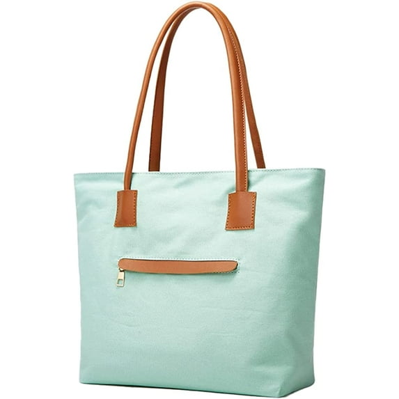 CoCopeaunts Women's Tote Canvas Bag, Canvas Shoulder Bag Large Capacity Commute Stylish School Shoulder Bag Shopping Zipper Hobo Bag 2023