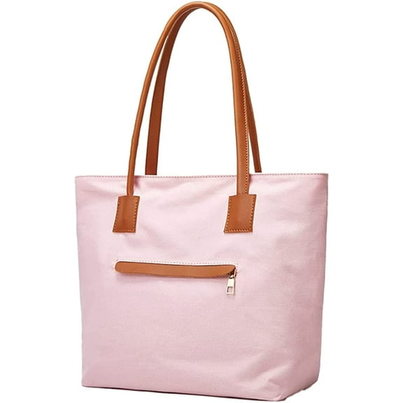 CoCopeaunts Women's Tote Canvas Bag, Canvas Shoulder Bag Large Capacity Commute Stylish School Shoulder Bag Shopping Zipper Hobo Bag 2023