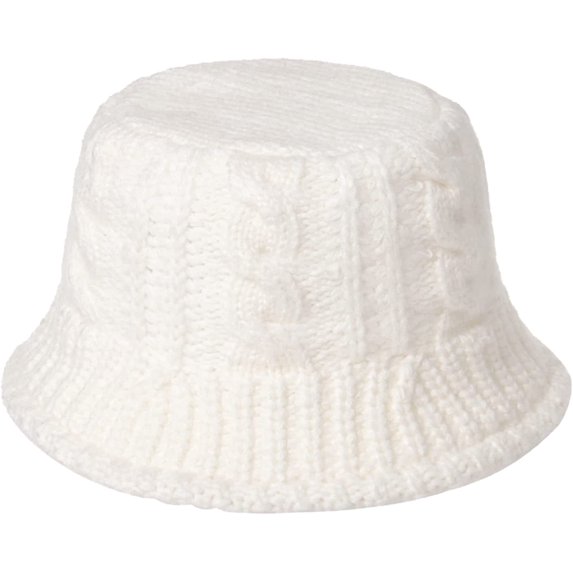 CoCopeaunts Womens Bucket Hat Autumn Woolen Classic Solid Color Knitted Warm and Cold Proof Reversible Thick Fisherman Hat