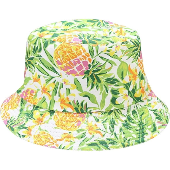 CoCopeaunts Womens Bucket Hat Fresh Fruit Pattern Reversible Men Fisherman Hat Teen Unisex Travel Sport Sun Protection Basin Hat