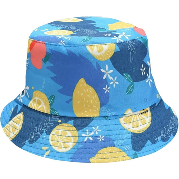 CoCopeaunts Womens Bucket Hat Fresh Fruit Pattern Reversible Men Fisherman Hat Teen Unisex Travel Sport Sun Protection Basin Hat