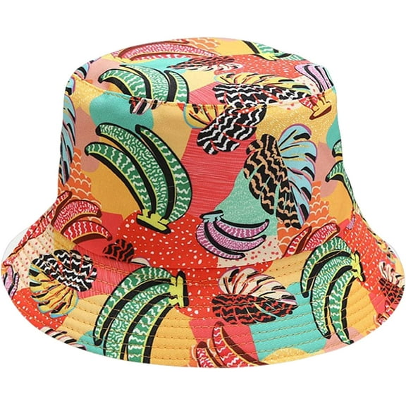 CoCopeaunts Womens Bucket Hat Fresh Fruit Pattern Reversible Men Fisherman Hat Teen Unisex Travel Sport Sun Protection Basin Hat