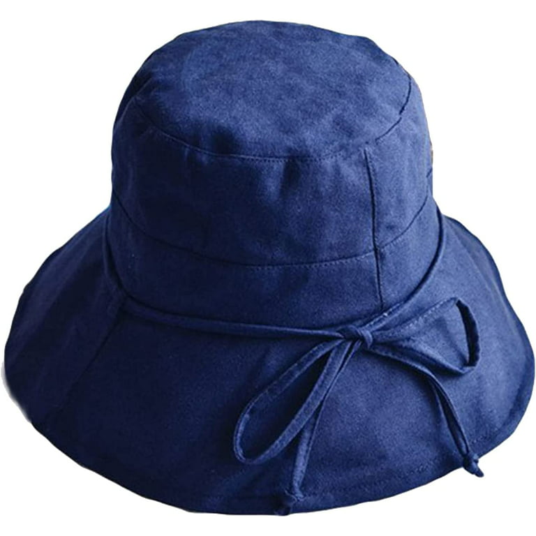 CoCopeaunts Blue Bucket Hats Men Summer Fisherman Hat Outdoor
