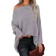 thumbnail image 1 of CoCopeaunts Womens Casual Sweaters Pullover Long Sleeve Waffle Cable Knit Pullover Loose Fitting Jumper Tops Fall Tops 2022, 1 of 3