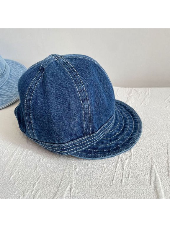 Womens Denim Baseball Hats Summer Washed Cowboy Flat Brim Snapback Hats Outdoor Beach Ladies Foldable Hip Hop Sun Caps Unisex