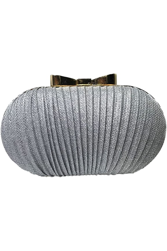 Womens Sequin Glitter Clutch Bags Pleated Evening Bag Sparkly Bling Clutch Purse for Wedding Party Bridal