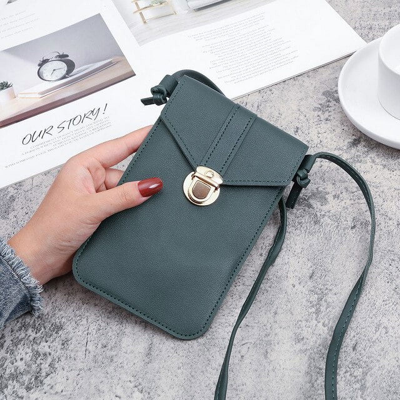 PALAY® Women Small Cross-Body Phone Bag Stylish PU Leather Mobile Cell  Phone Pouch Women Purse Wallet Sling Bag with Detachable Strap, Mini  Shoulder Bag for Daily Essentials Women (Black) : : Shoes