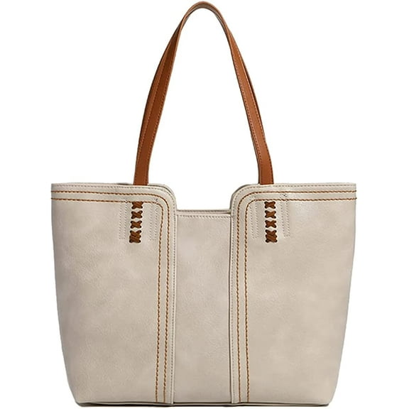 CoCopeaunts Womens Tote Shoulder Bag Large Capacity Commute Purse Retro Hobo Top Handle Handbag for Work Daily Travel