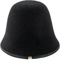 thumbnail image 1 of CoCopeaunts Wool Bucket Hat Women Autumn Winter Warm Fisherman Hats Vintage Solid Color Casual Simple Packable Bucket Hat Cap, 1 of 8