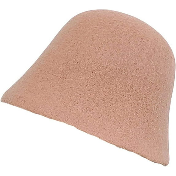 CoCopeaunts Wool Bucket Hats Autumn Winter Solid Color Simple Basin Caps Outdoor Warm Windproof Leisure Women Fisherman Hat