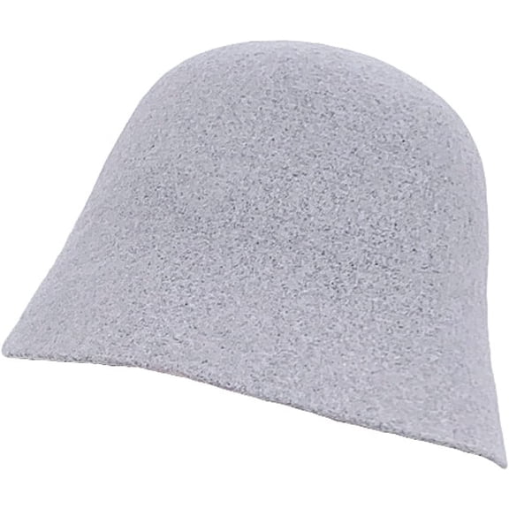 CoCopeaunts Wool Bucket Hats Autumn Winter Solid Color Simple Basin Caps Outdoor Warm Windproof Leisure Women Fisherman Hat