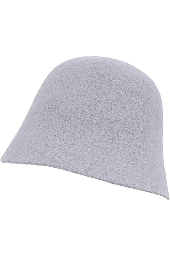 Wool Bucket Hats Autumn Winter Solid Color Simple Basin Caps Outdoor Warm Windproof Leisure Women Fisherman Hat