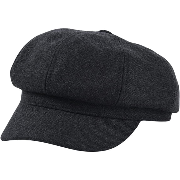 CoCopeaunts Woolen Women Newsboy Cap Vintage Ladies Beret Solid Color Female Flat Cap Winter Hats for Women Classic Baker Boy Cap