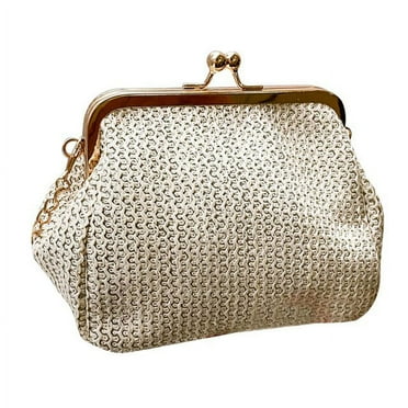 CoCopeaunts autumn new straw woven bag Mini shell clip bag National Style Single S
