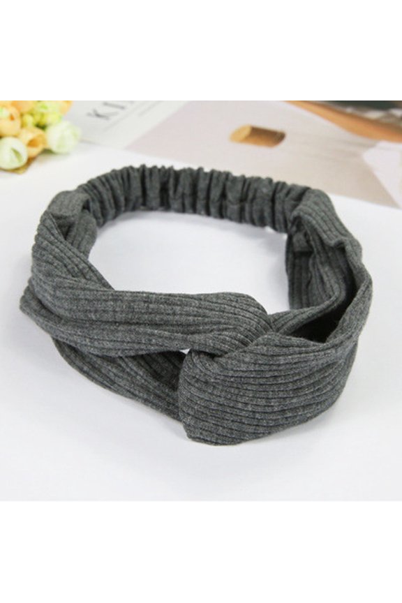 Factory Versatile Knitted Knitted Woven Art Hair Band Female Sweet Forest Women's Wide -Side Cross Head Strap Bangs Card Card