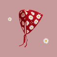 thumbnail image 1 of CoCozhu Korean Version Of Instagram Sweet Hook Flower Hollow Knitted Triangle Scarf For Women's Spring And Summer Travel Photography Flower Art Headband Scarf, 1 of 9