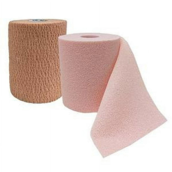 CoFlex TLC 2-Layer Compression Bandage System, 4 Inches x 6 Yards (Layer 1) & 4 Inches x 7 Yards (Layer 2), 25 to 30mmHg, Self-adherent/Pull-on Closure, 1 Count