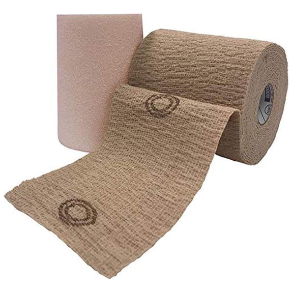 CoFlex 2 Layer Compression Bandage System 8840UBC-TN 4 Inch X 6/7 Yard Box of 2, Tan