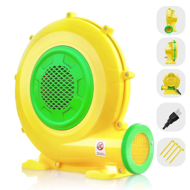 CoMiracle 480/680/1100W Air Blower, Yellow Bounce House Inflator, for ...