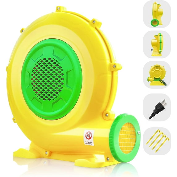 CoMiracle Air Blowers, 950 Watt 1.25 HP Inflatable Bounce House Air Blower, Outdoor Inflatable Castle and Jump Slides Blower