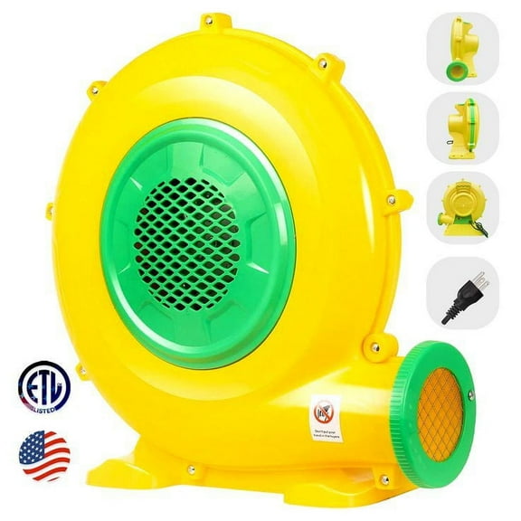 CoMiracle Inflatable Blower Air Pump Fan 950 W 1.25HP Bounce House Blower for Inflatable Kids Bounce Castle and Jump Slides