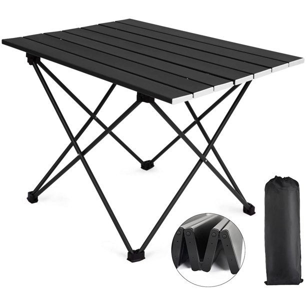CoPedvic Camping Table Folding Beach Desk with Carry Bag for Picnic/Camp/Beach/Outdoor/BBQ/Cooki