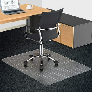 Copedvic Office Chair Mat for Carpeted Floors, 36 inch Round 3.0mm Thick, Floor Mats with Studs for Low and Medium Pile Carpets for Under Chairs, Clear