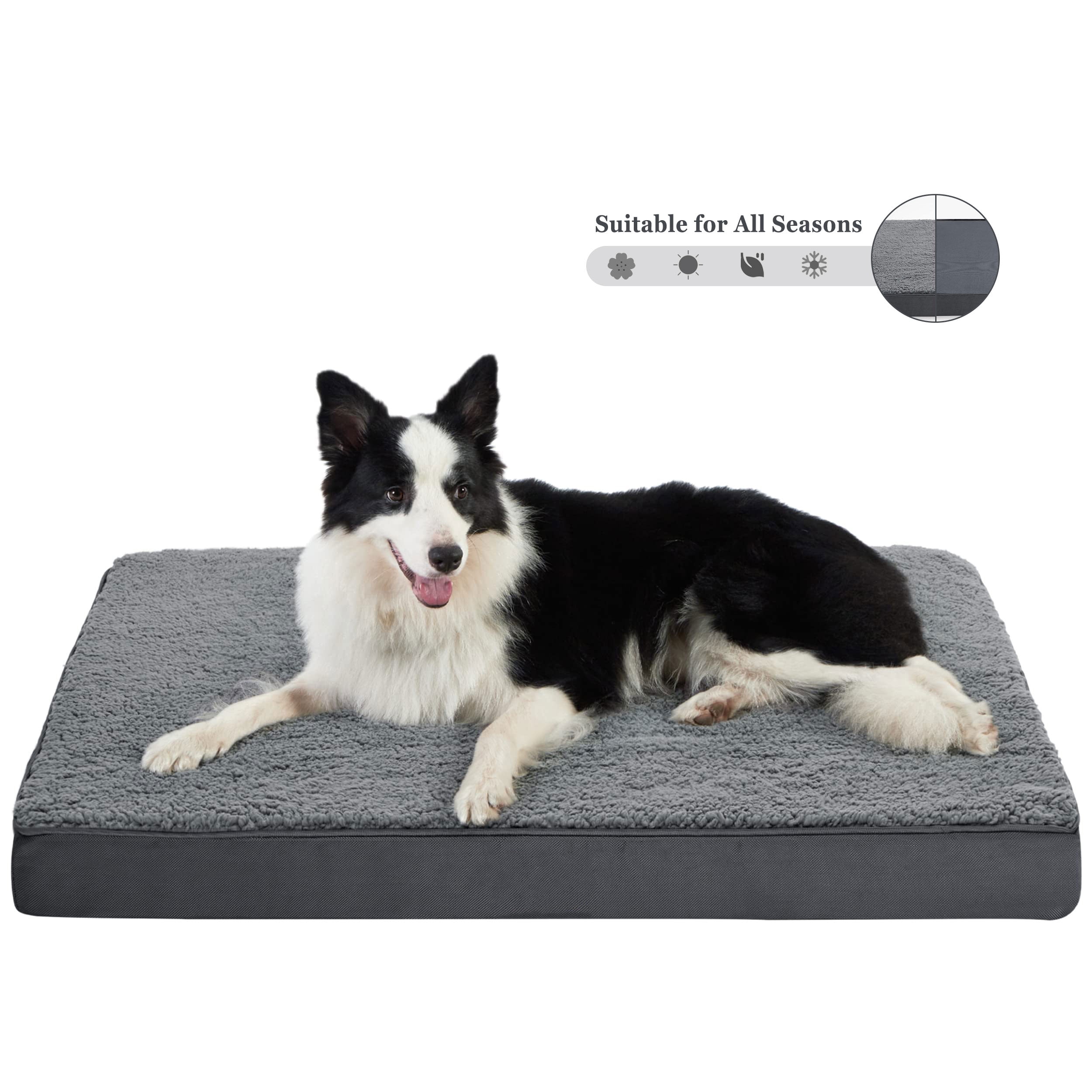 Orthopedic Memory Foam Pet Bed with Removable Kuwait Ubuy