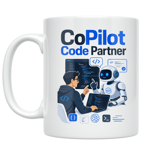 CoPilot Code Partner - Developer - 11 oz Ceramic Coffee Mug