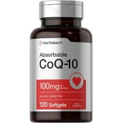 CoQ10 100mg | 120 Softgels | Non-GMO, Gluten Free Supplement | by Horbaach