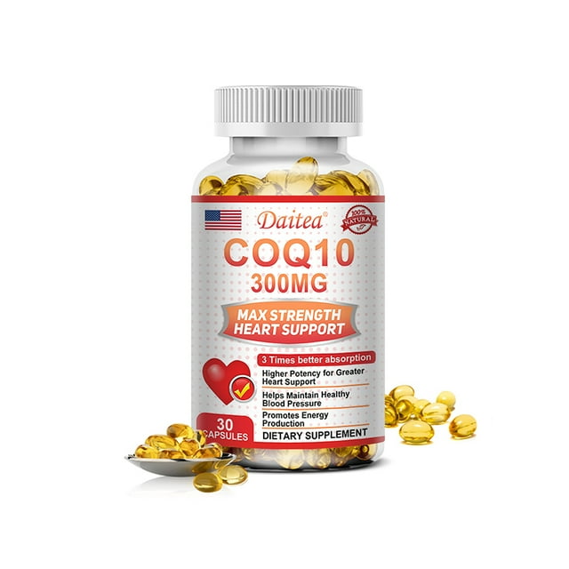 CoQ10 300 mg softgel, 3x better absorption, antioxidant, supports heart