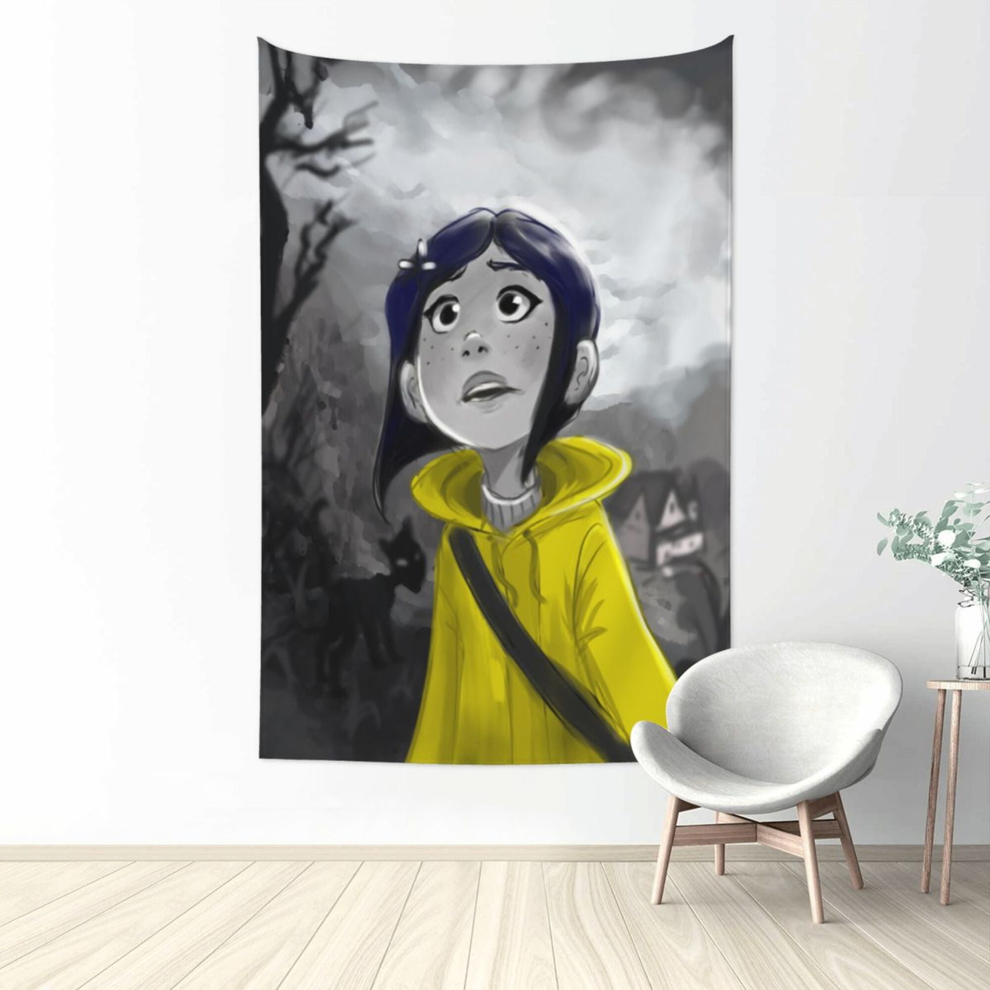 CoRaline Tapestry Poster Printing Wall Hanging Tapestries Wall Art ...