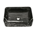 thumbnail image 1 of CoSoTower 19"X15" Black and Gray Marble Pattern Ceramic Rectangular Vessel Bathroom Sink, 1 of 6