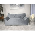 thumbnail image 1 of CoSoTower 2 Seater Oversized Bean Bag Chair with Armrests, Gray, 1 of 6