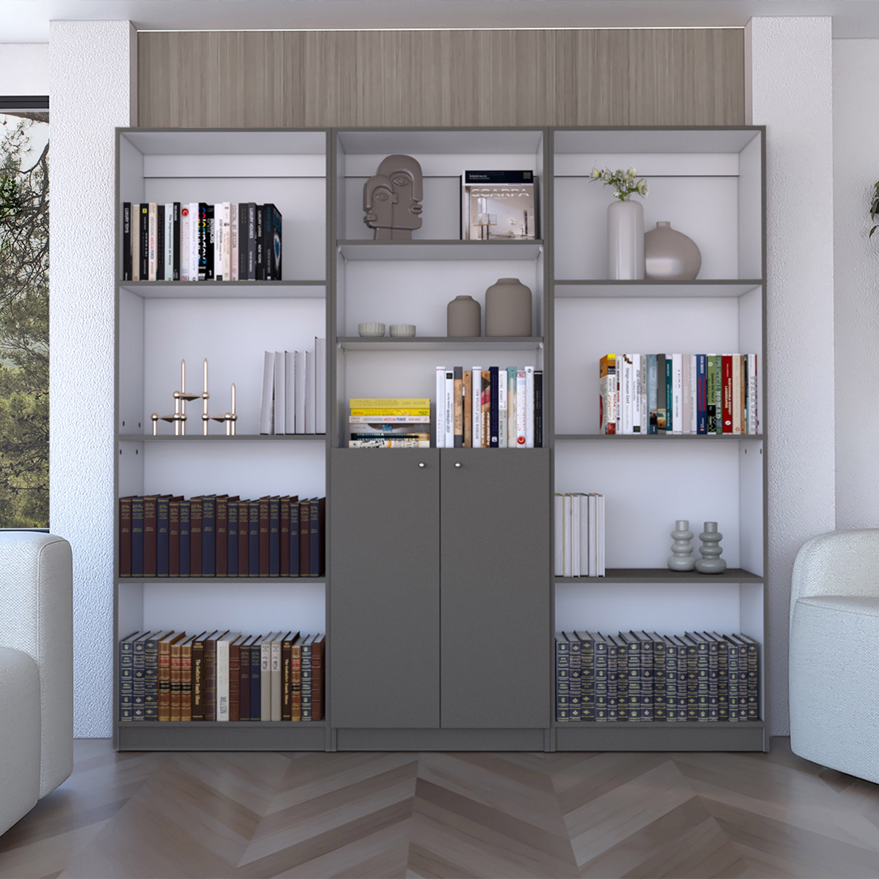 CoSoTower 3 Piece Home Bookcase Set, 74