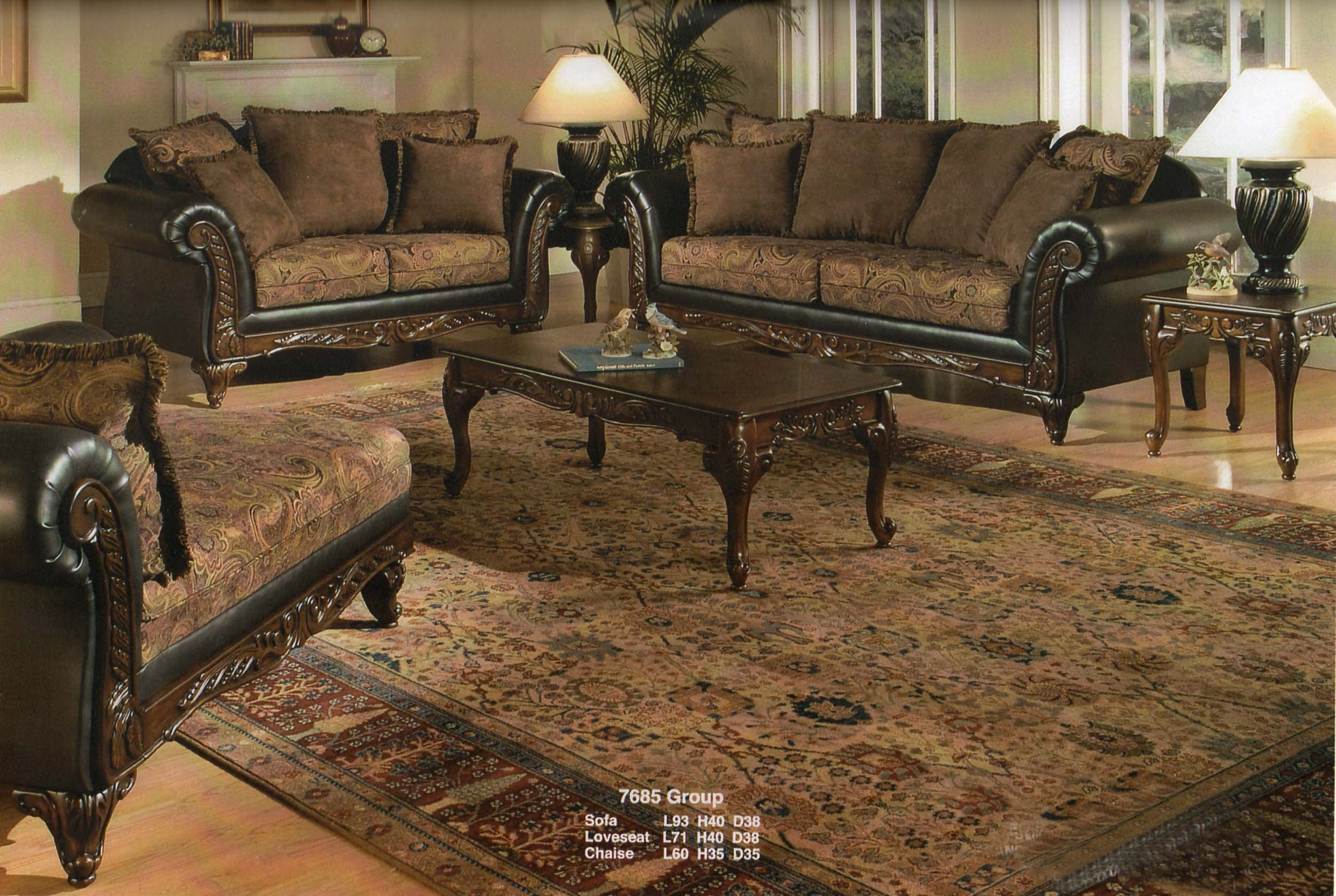 CoSoTower 3 Pieces Dark Cherry Finish Coffee & End Table Set