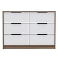 thumbnail image 1 of CoSoTower 4 Drawer Double Dresser Maryland, Bedroom, Pine / White, 1 of 7