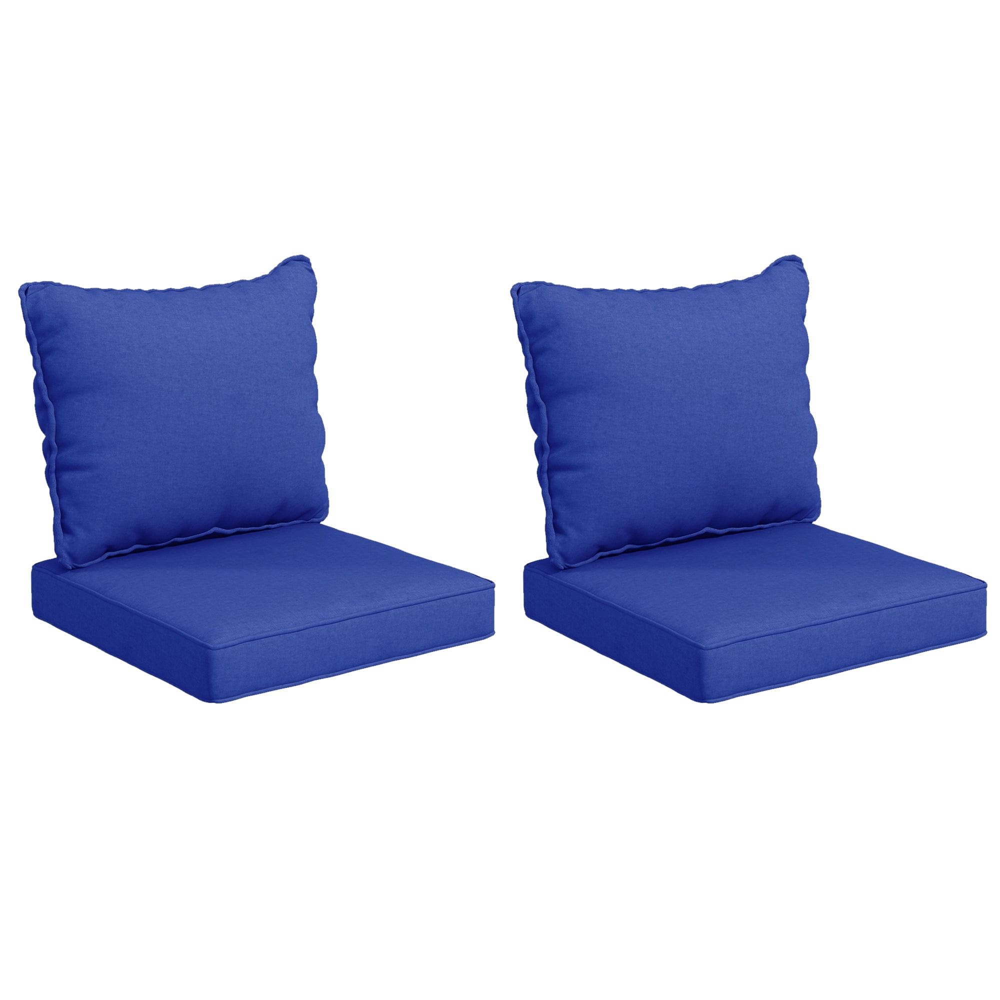 CoSoTower 4-Piece Patio Chair Cushion and Back Pillow Set, Seat Replacement Patio, Cushions Set for Outdoor Garden Furniture, Navy Blue