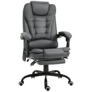 CoSoTower 7-Point Vibrating Massage Office Chair with Reclining Back, Gray
